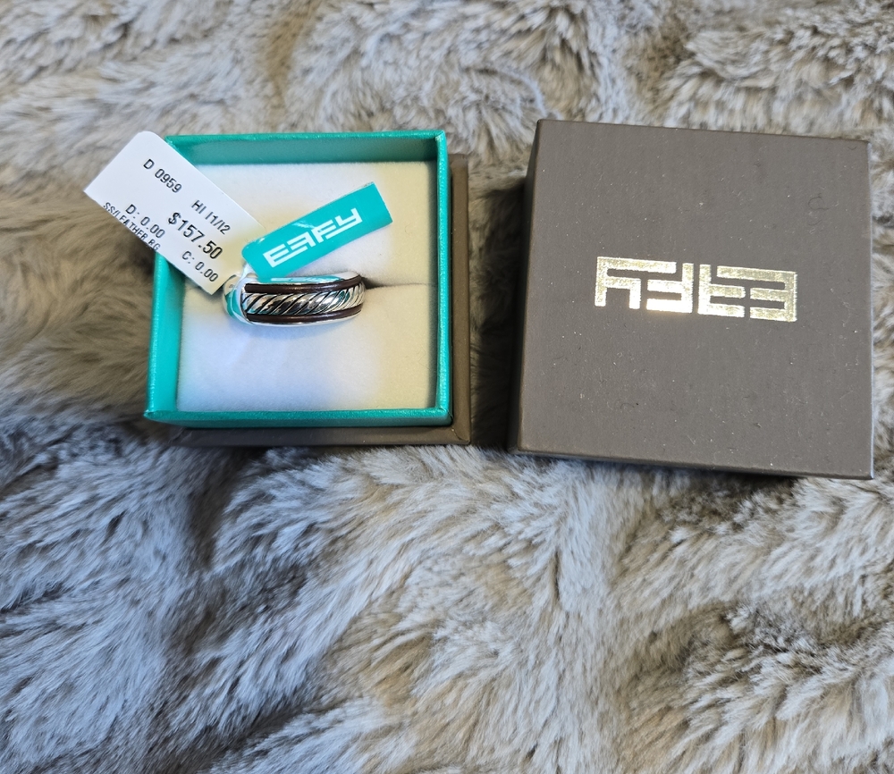 Effy Silver and Black Men's Ring